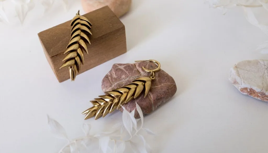 Gold and silver jewellery pieces on velvet