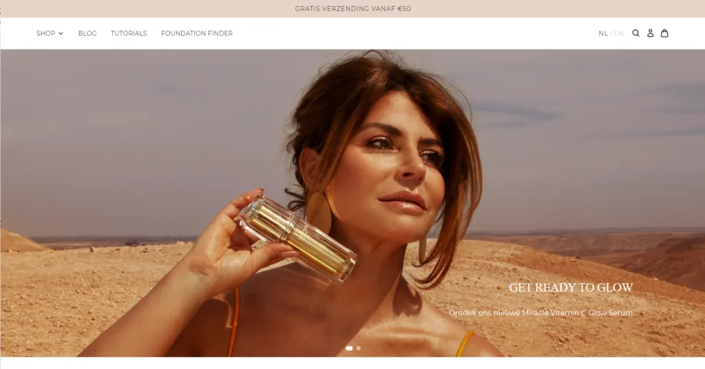 Quiz CTA placed inside the main site navigation menu