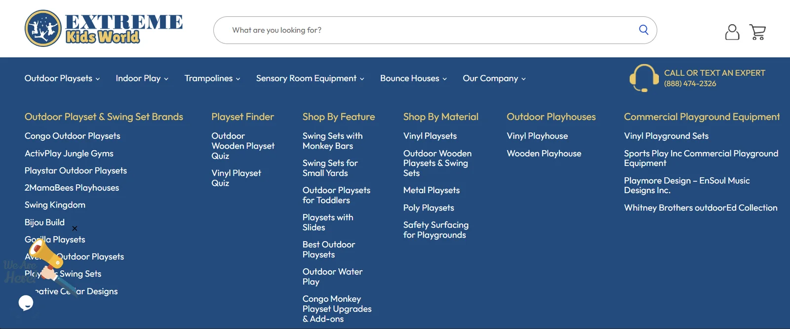 Extreme Kids World configurator funnel