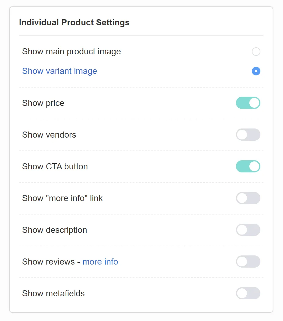 quiz builder resutls page resutls page settings basic individual product settings