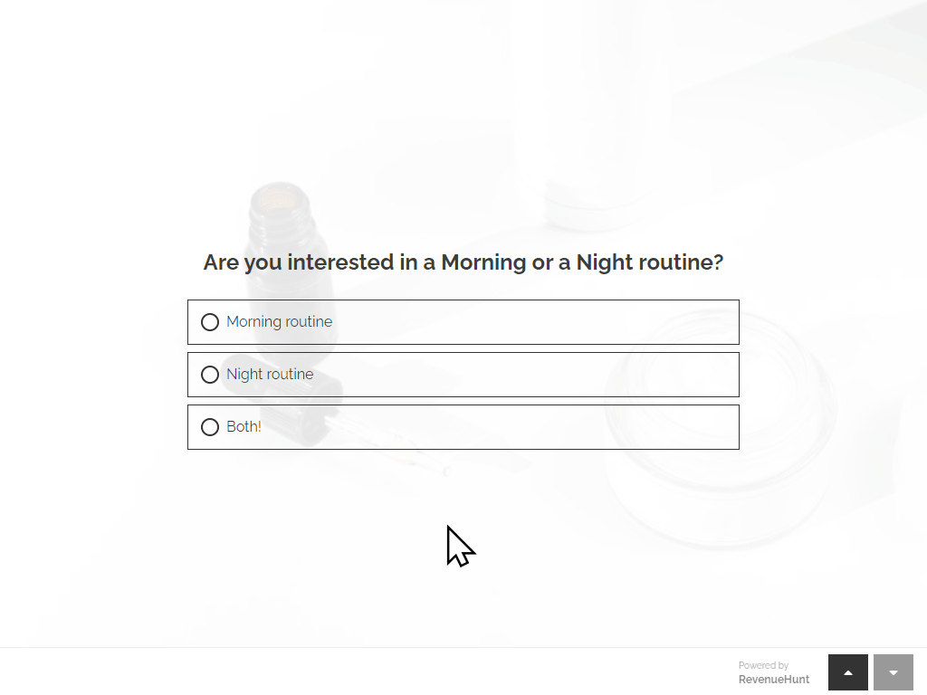 A discount block added to the results page of the quiz