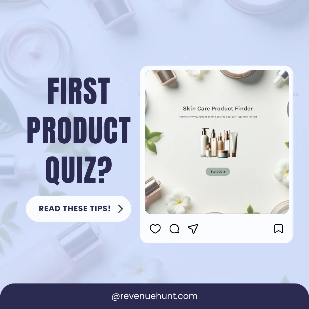 Building your first product quiz: a visual overview of the 5 sections covered in the guide