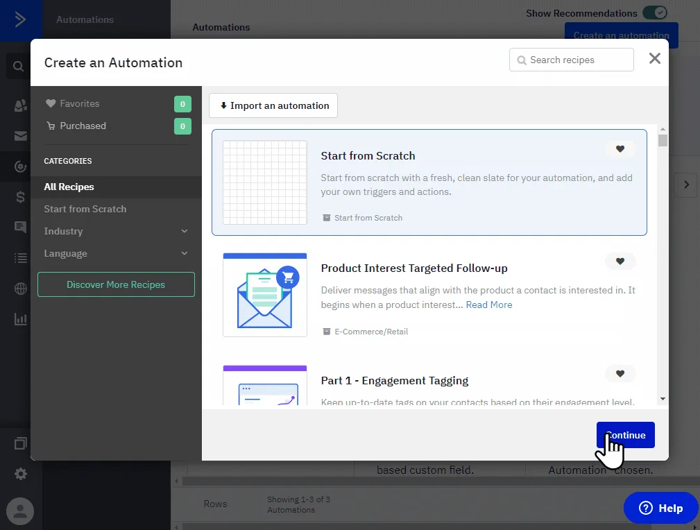 Activecampaign into