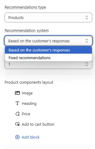 Fixed vs dynamic recommendations options in BFS
