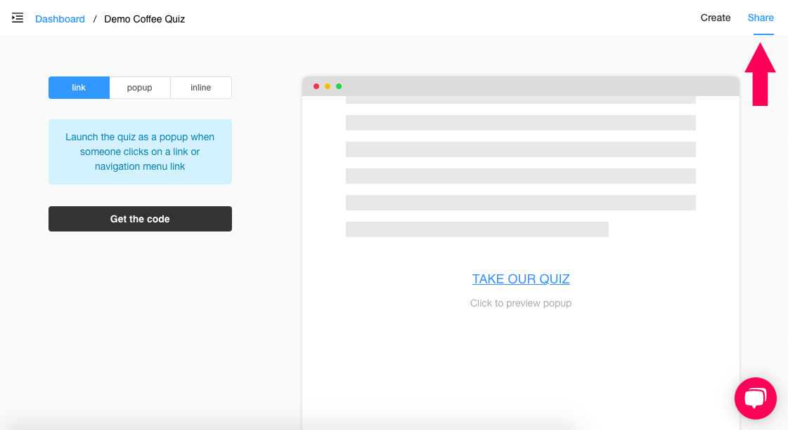 publish product recommendation quiz shopify