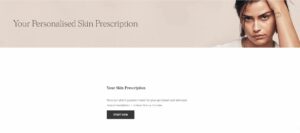 A Quiz named "Your Personalizd Skin Prescription"