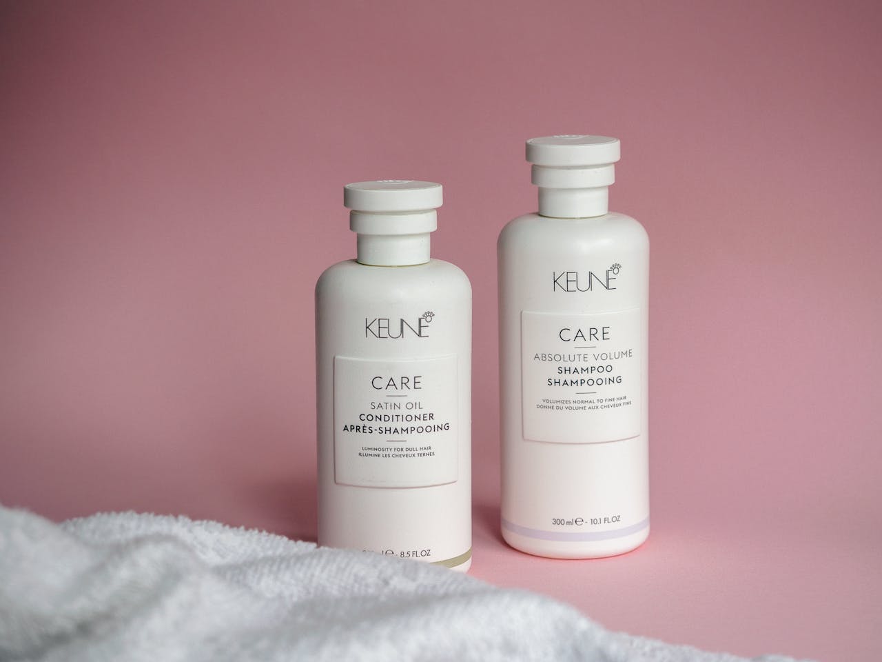 product photo of a shampoo and conditioner