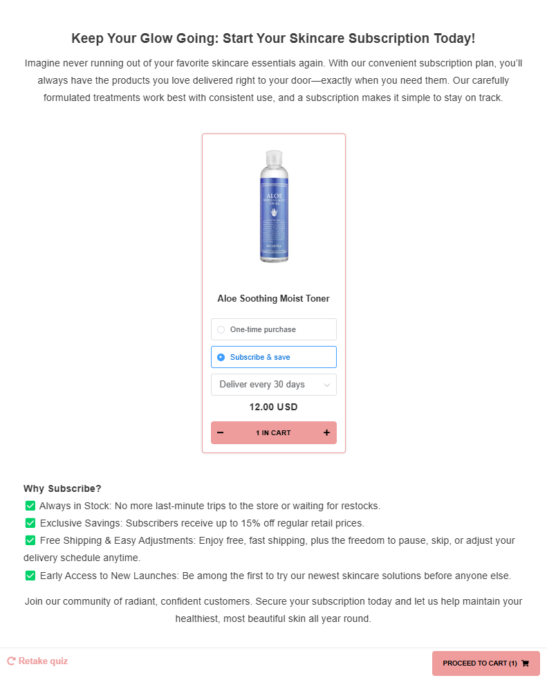 Subscription Integration